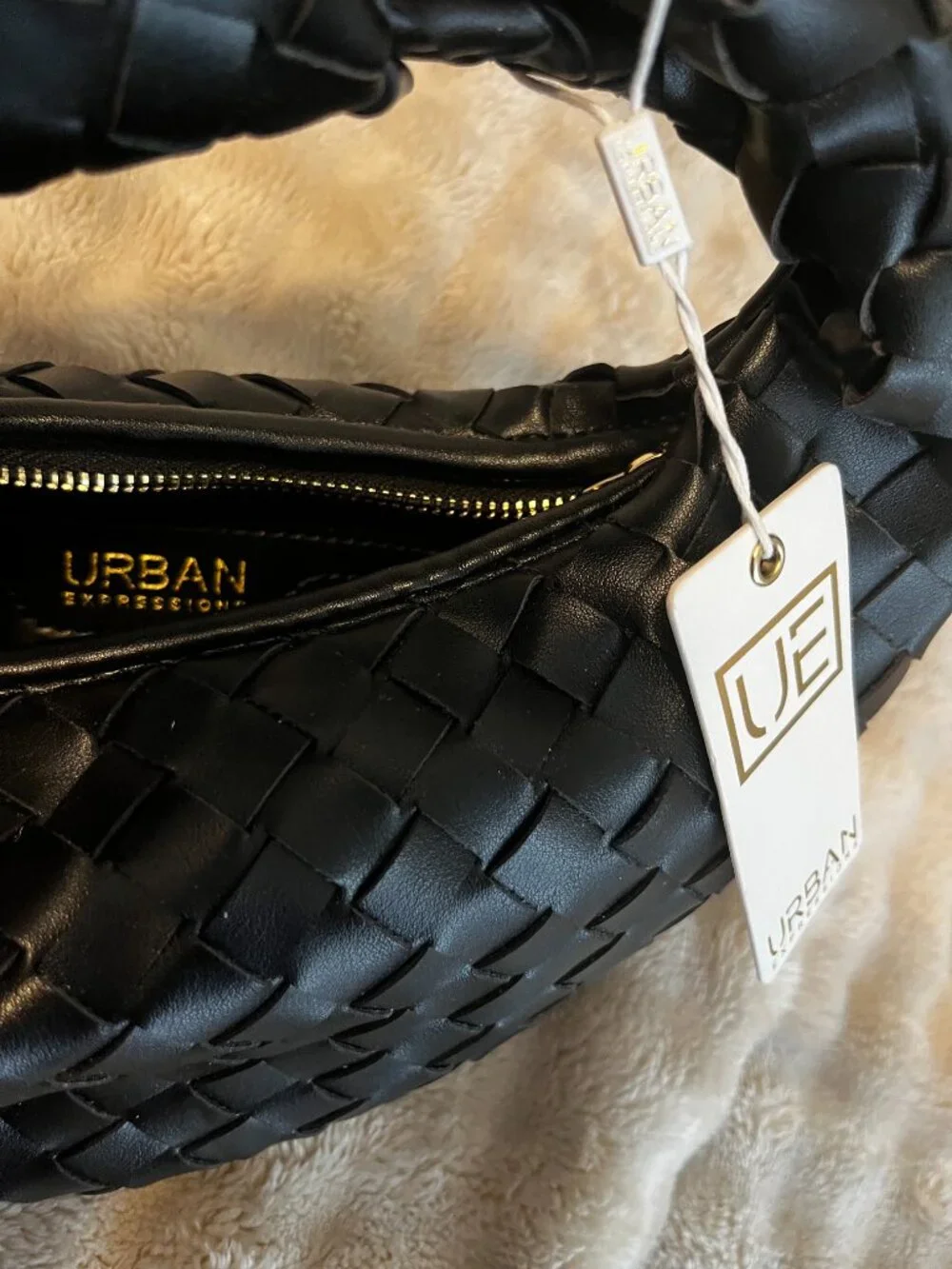 Urban Expressions Hobo Bag Knotted Strap mini Brand New Boho Chic Vegan Leather